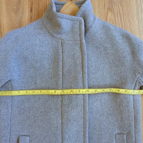 J. Crew Gray Wool Coat, Size 0 (XS/S) in perfect condition - Picture 14 of 14